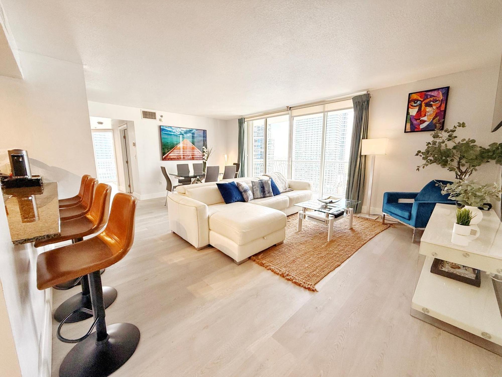 Upscale Brickell 3 Bedroom With Water Views And Free Parking Miami Esterno foto